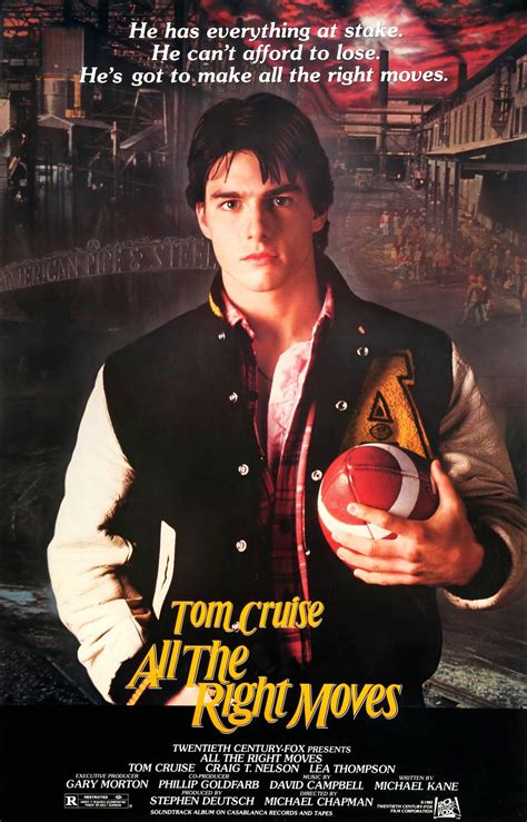 All the Right Moves 1983 A high school football player desperate for a scholarship and his headstrong coach clash in a dying Pennsylvania steel town. Director: Michael Chapman Writers: Pat Jordan ...